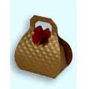 Satin Gold Mini Purse Favor Boxes