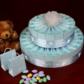 Wholesale 2 Tier Baby Shower Favor Cake Kit - It's a Boy (SKU 