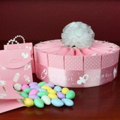 1 Tier Baby Shower Favor Cake Kit - It's a Girl