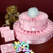 2 Tier Baby Shower Favor Cake Kit - It's a Girl
