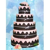 Love Bubble Favor Cake-Unassembled