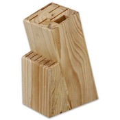 Knife Block, Rubber Wood