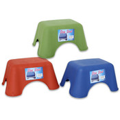 Step Stool, 6.25" H Pls  Assorted  Clrs