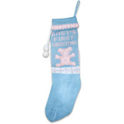 Baby Knit Christmas Stocking, 17"