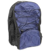 Backpack Blue-Black Polynylon 20x14x7"