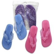 Ladies Pearl Sandals with Flower, Assorted