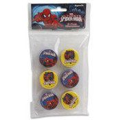 Licensed 6 pc Spiderman Pencil Sharpener Wholesale Bulk