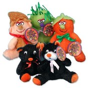 Halloween Plush with Bow 7" Assorted