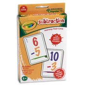 Crayola Subtraction Flashcards, 36 Count