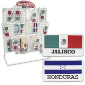 Latino Flag Magnet Plate on Rack