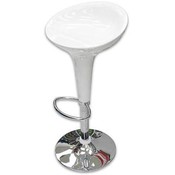 Bar Stool, 24" H Swivel White-Ch