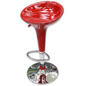 Swivel Bar Stool, Red 24"(Pack of 2)