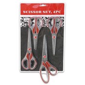 Scissors, 4 Piece Steel 2 Tone