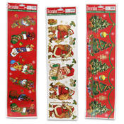 Window Decoration Santa, Tree, Stocking Wholesale Bulk
