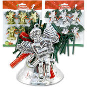 Bell Ornaments With Angel 6 Pieces