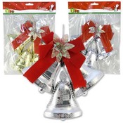Bell Ornament With Ribbon- Flowers