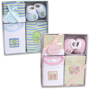 Baby Gift Set 4 Piece With Booties Assorted
