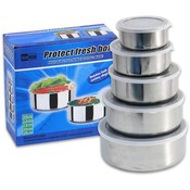 Stain Steel Bowl Set with Lids- 5 Pieces