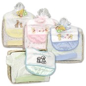 Baby Gift Set In Basket 4 Styles