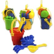 Beach Toys 7 Piece Mini Bucket Assorted