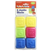 Blocks 6 Pieces Plastic Count And Stack