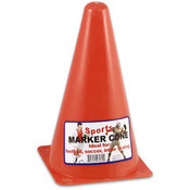 Cone, 9.5" H Sports Orange Pls-C