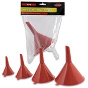 Funnel, 4Pc Ribbed Spout Pls
