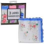 Ladies Handkerchiefs, 3 Piece Printed