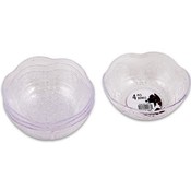 Bowl, 4Pc 5" D Clear Pls