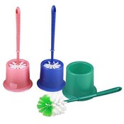 Toilet Brush with Holder, 15.25" Assorted