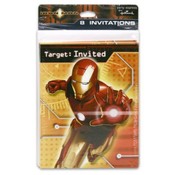 Invitation 8 Piece Iron Man w/Envelopes