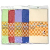 Tablecover 84" Round Assorted Plastic