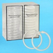 Shower Rings 12 Pack Assorted Plastic
