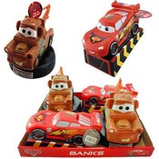 Disney Cars Mcqueen Mater 8"Coin Bank