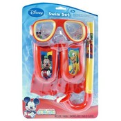 Mickey Mouse 3Pc Swim Fins Snorkel Mask