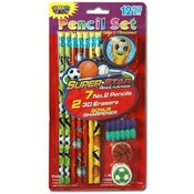 12 Pc Super Star Stationery Set Wholesale Bulk