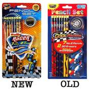 10Pc Cool Racers Stationery Set ,7Pencils Wholesale Bulk