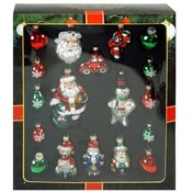 Glass Figurine &amp; Ball Christmas Ornaments