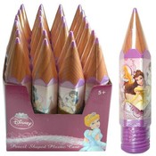Princess Pencil Shaped Plastic Case