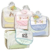 Baby Gift Set In Basket 4 Styles