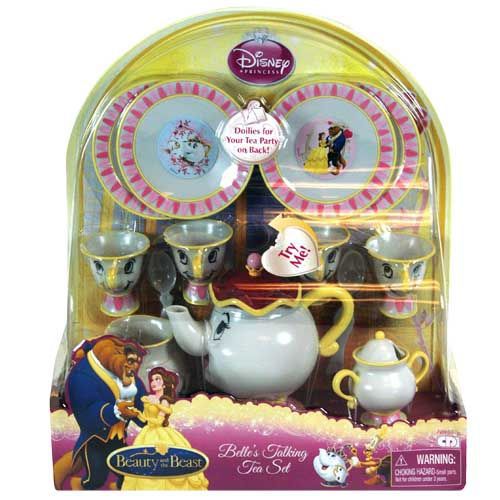 beauty and the beast talking tea set