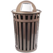 Trash Receptacle With Dome Top-Oakley Collection
