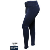 Junior French Terry Moleton Leggings- Navy