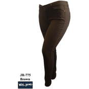 Junior Color Twill Pants- Brown