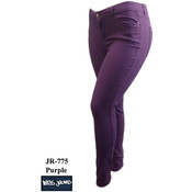 Junior Color Twill Pants- Purple