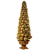 3' Gold Ornament Tree In Urn Wholesale Bulk