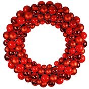 2' Red Ornament Wreath