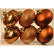 6 PK Copper Smooth Onion Ornaments