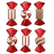 6 pack of Candy Ornaments