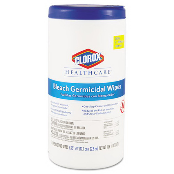 Wholesale Clorox Healthcare Bleach Germicidal Wipes (SKU 2344452